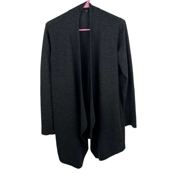 Eileen Fisher Open Front Waterfall Merino Wool Cardigan Womens Size: XS - Picture 1 of 6